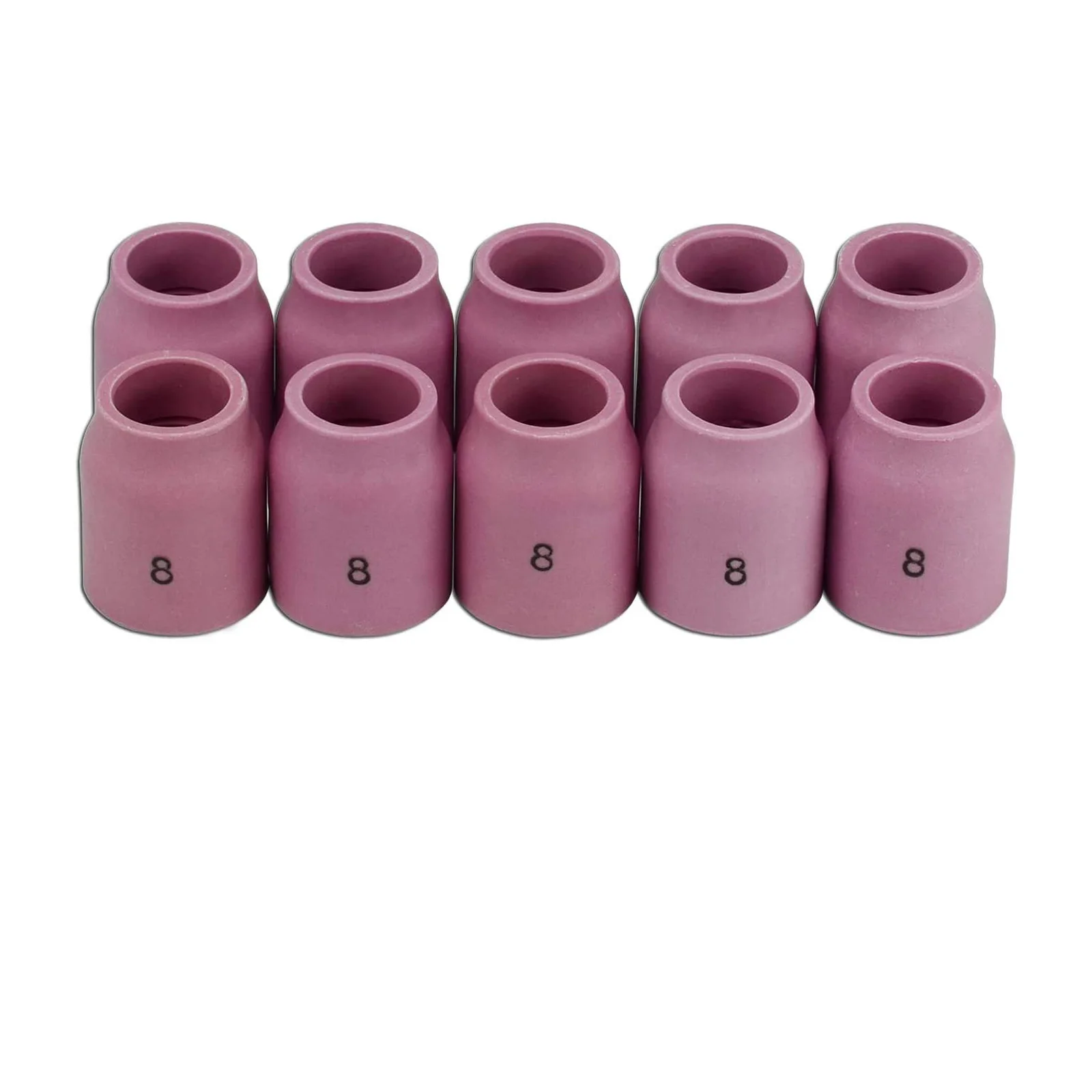 RIVERWELD TIG หัวฉีดอลูมินาเลนส์แก๊ส 53N61S 8 #   1/2 "12.5 มม. สําหรับ PTA DB SR WP 9 17 18 20 25 26 ไฟฉายเชื่อม TIG 10pk