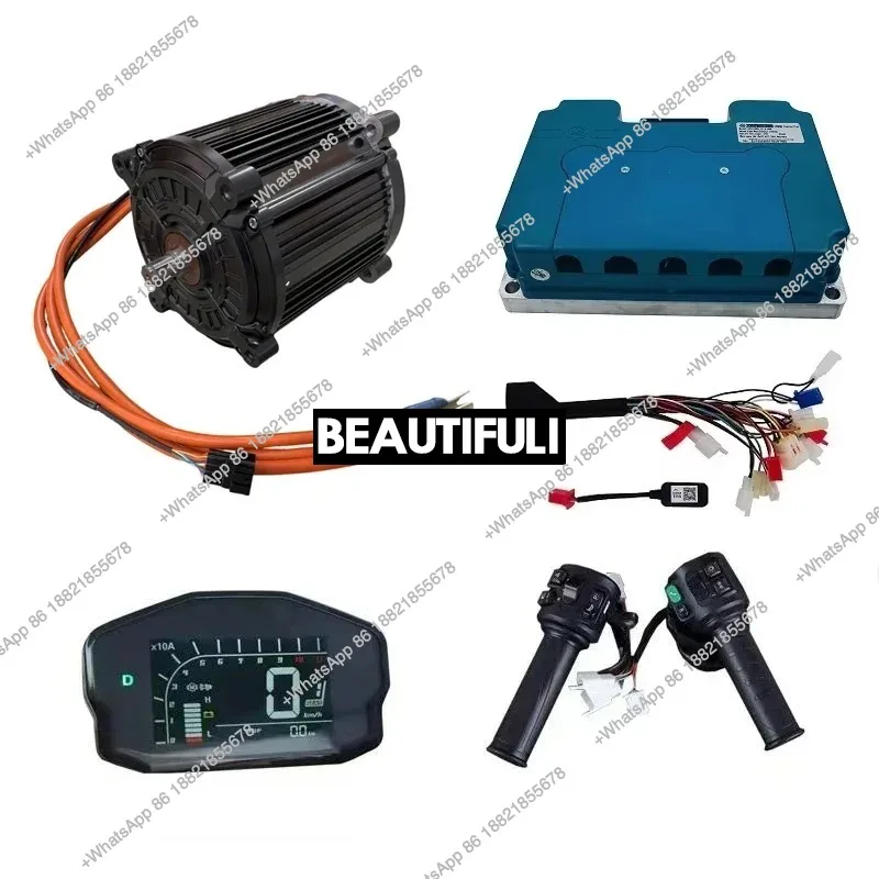 QS180 90H 8000W 72V 110KPH Mid Drive Motor For Offroad Dirtbike Adult Electric Motorcycle with ND721000B