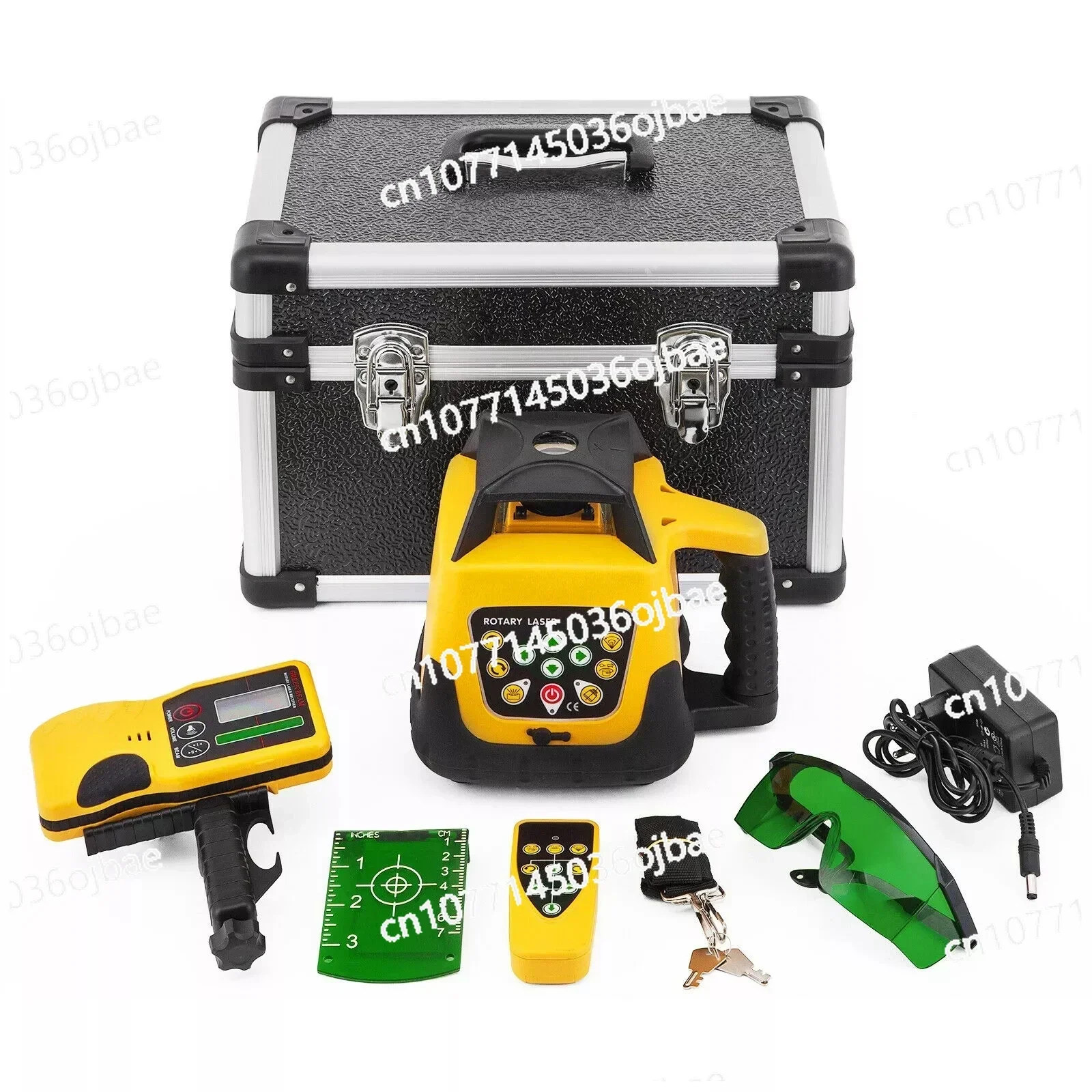 500M Ranging Laser Level, Green Rotating Laser Level with Remote Control, Waterproof and Dustproof