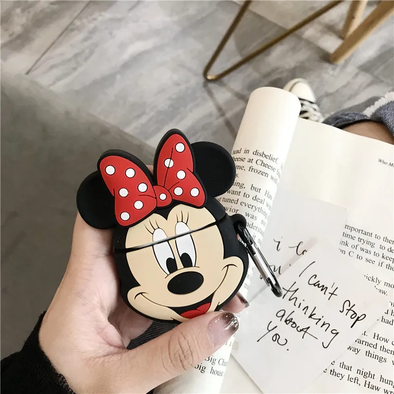 Disney Mickey Minnie Mouse Case for Apple AirPods 1 2 3 Cover for AirPods Pro Anime Silicone Bluetooth Earphone Protective Shell