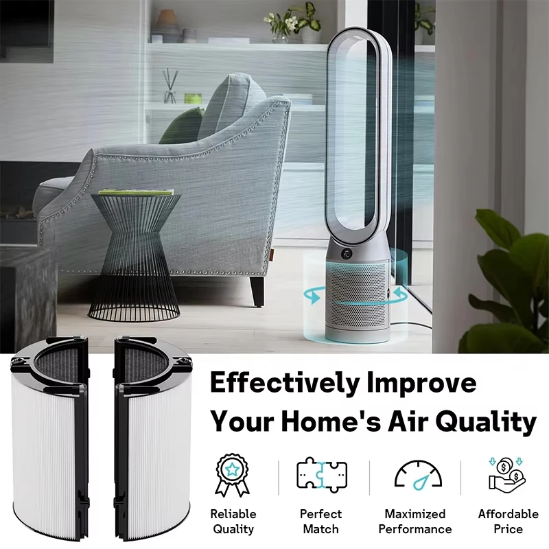 2 In 1 Filter For Dyson TP04 HP04 TP07 TP06 HP06 PH02 PH01 PH03 PH04 HP09 TP09 HP07 Air Purifier H13 True HEPA and Carbon Filter view 4