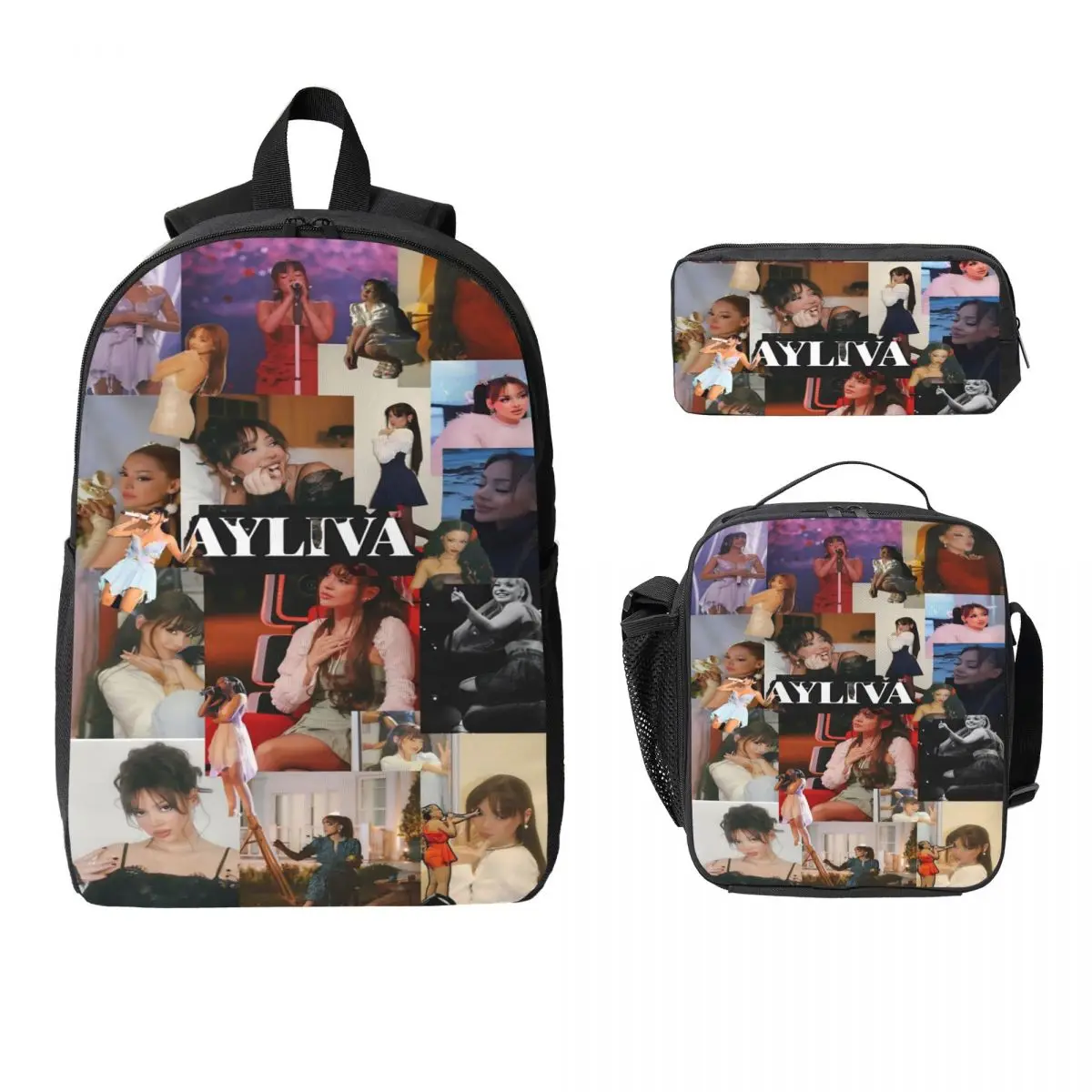 3Pcs Ayliva Tour 2025 School bags Set for Girls Boys Pencil Boxes Backpack Sets with Lunch Box For School Students Daypack