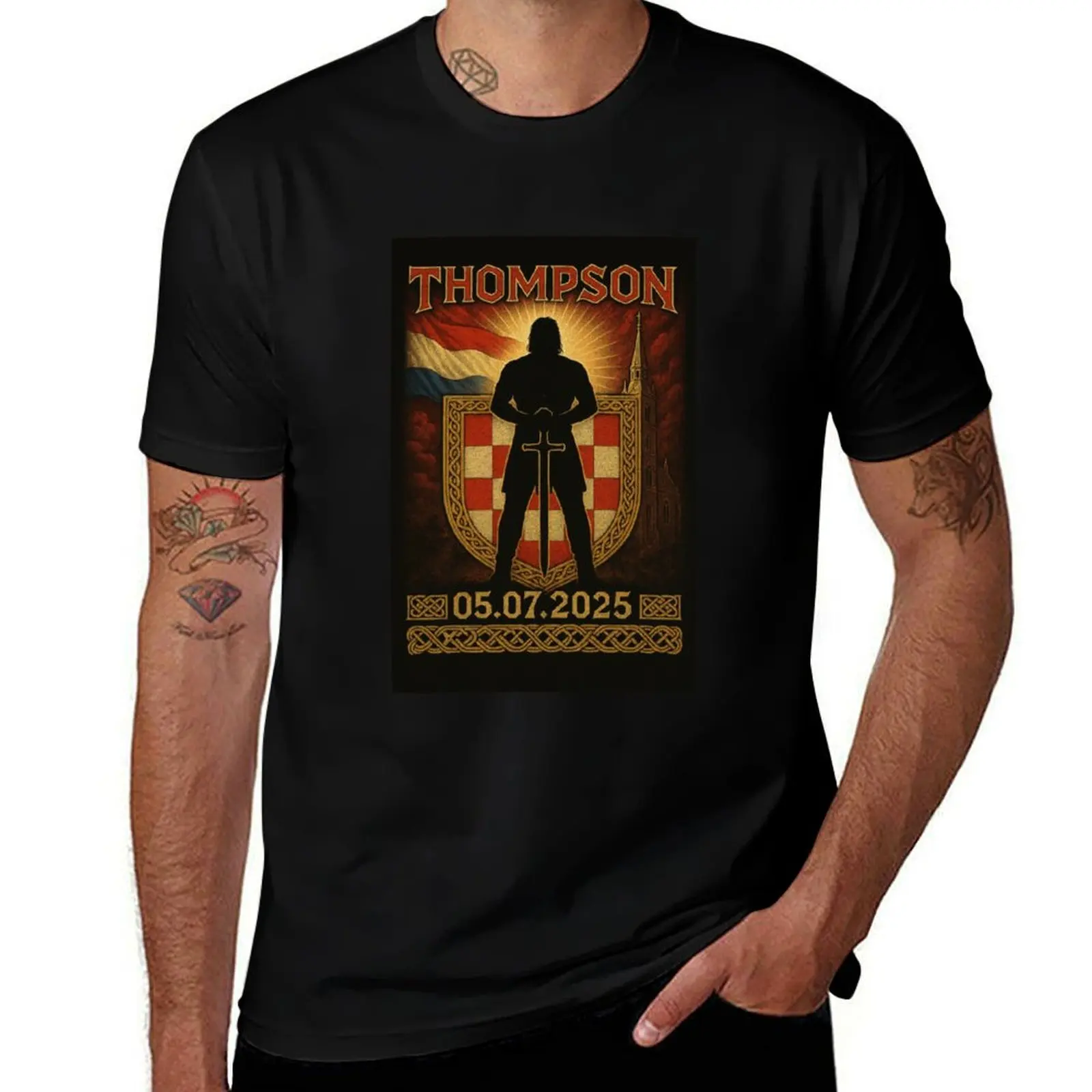 Thompson T-Shirt Novelty Graphic Tee Shirt T-Shirt