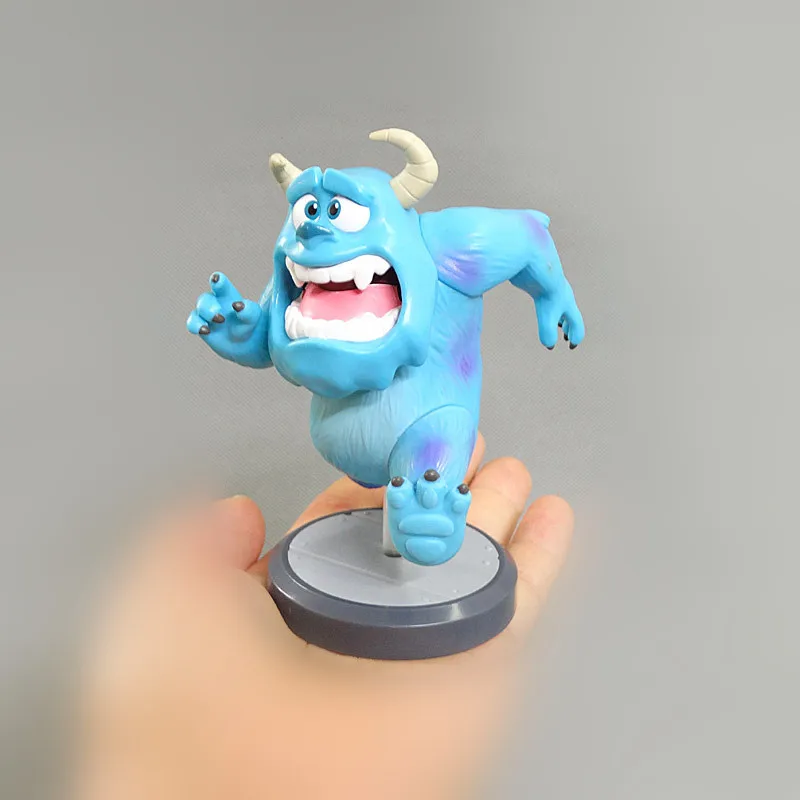 6 Buah/Set Figur Monsters Inc James P. Sullivan Figur Aksi Michael Wozosky Randall Boggs Model Mainan Hadiah