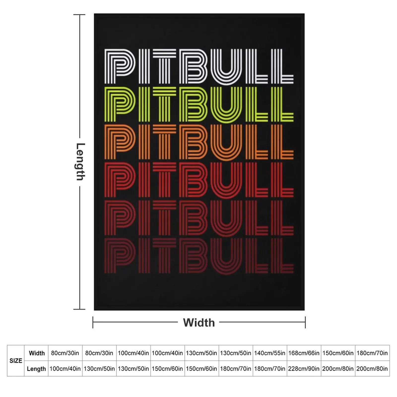 Pitbull Singer Vintage \t Throw Blanket halloween heavy to sleep Beautifuls Blankets