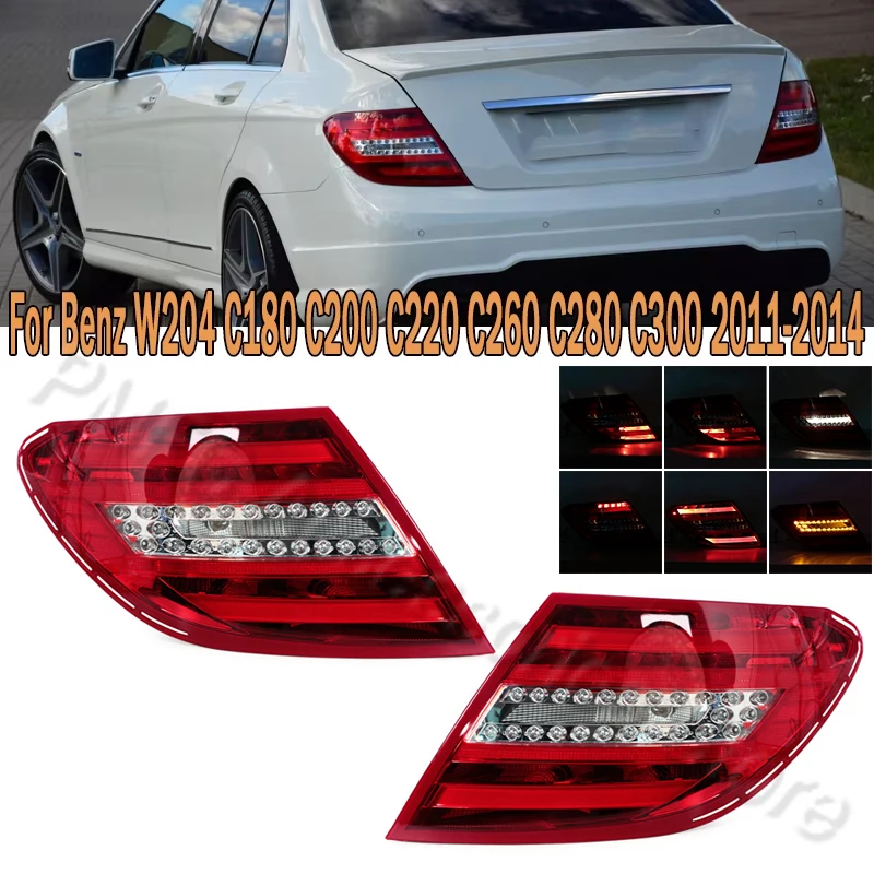 Tail Light Assembly Rear Brake Light Turn Signal Lamp For Benz W204 C180 C200 C220 C260 C280 C300 2011 2012 2013 2014 2049060503