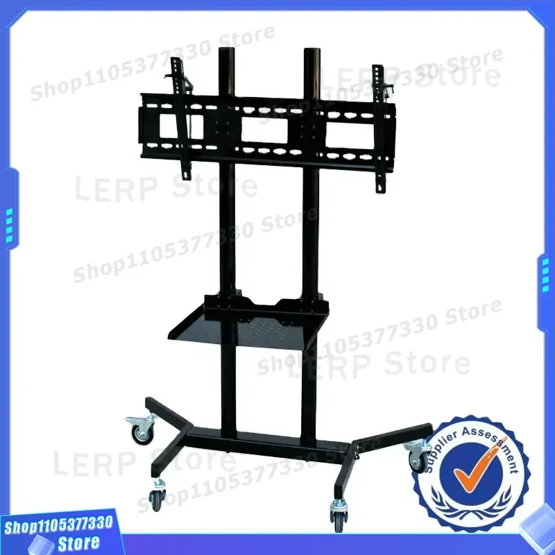 360 Degree Rotating TV Floor Stand with Wheels Mobile Bracket for 32-70 Inch LCD LED Screen Adjustable Height Universal Mount