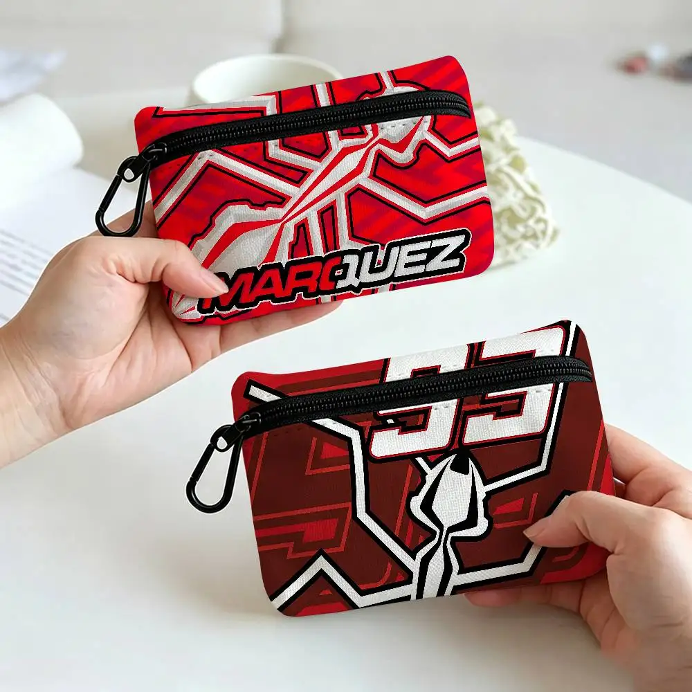 M-Marc M-M93 M-Marquez Waterproof Oxford Cloth Zipper Wallet Portable Hanging Small Coin Purse For Travel