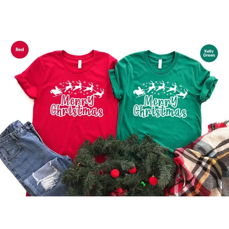 

Футболка Merry Christmas Xmas Family Matching Happy Deer Holiday