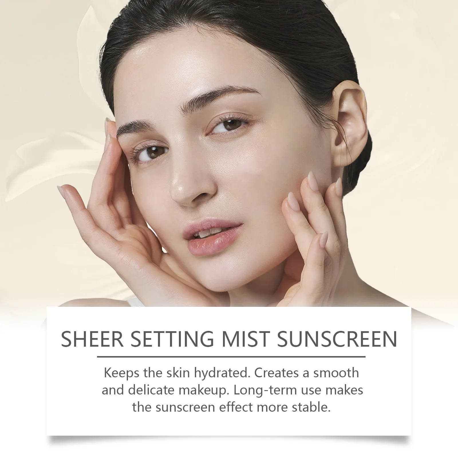 Spray per finitura trucco Protezione UV Controllo dell'olio Resistente alla trasferimento Primer per trucco impermeabile a prova di sbavature Spray fissante idratante