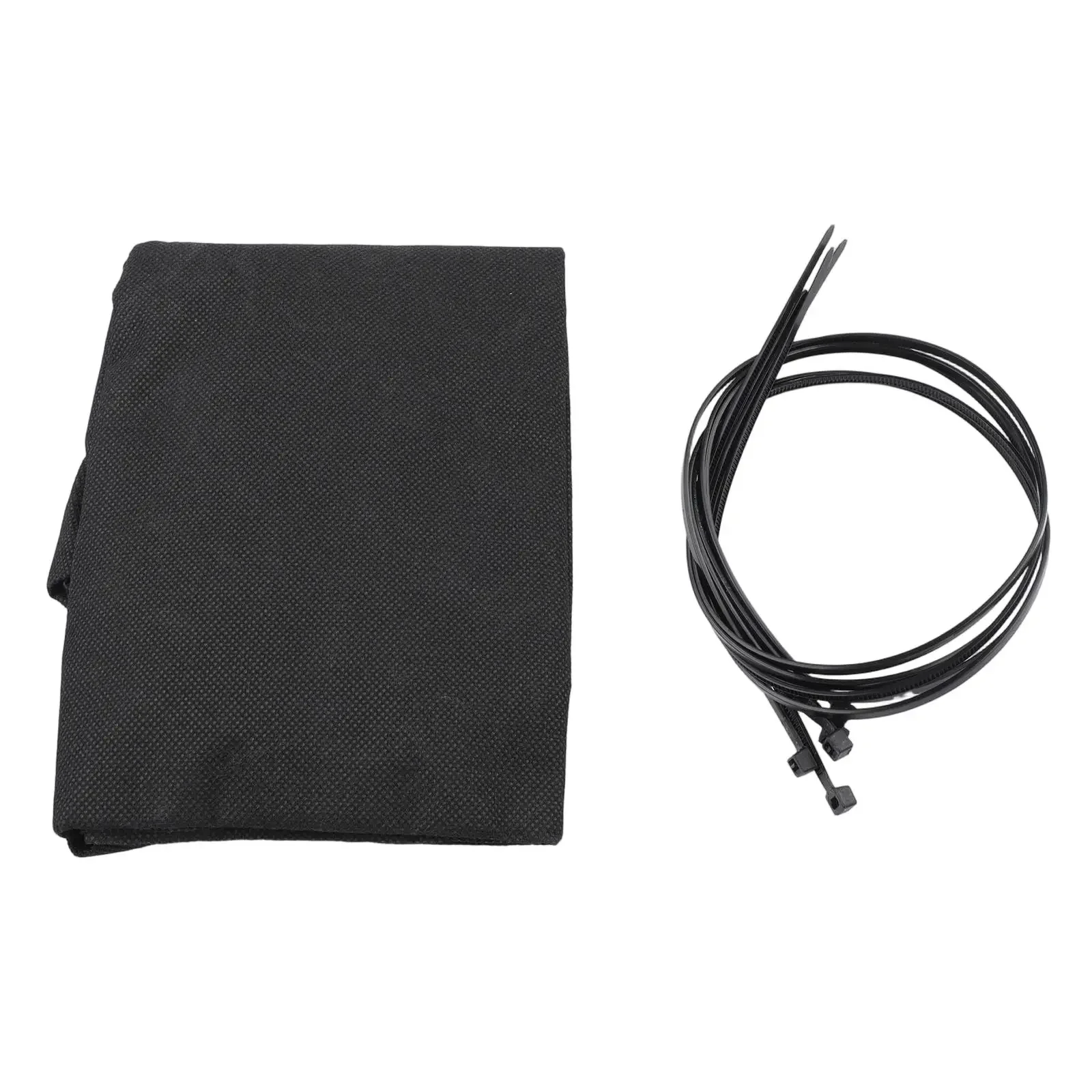Garden Collection Bag Leaf Vacuum Cleaner Oval Connector Round Connector Tear-resistant Fabric Storage Basket Black