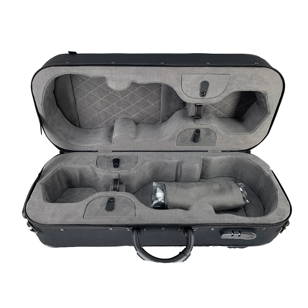 High Quality Double Layer Violin Case with Three Color Options Waterproof Oxford Cloth Violin Box