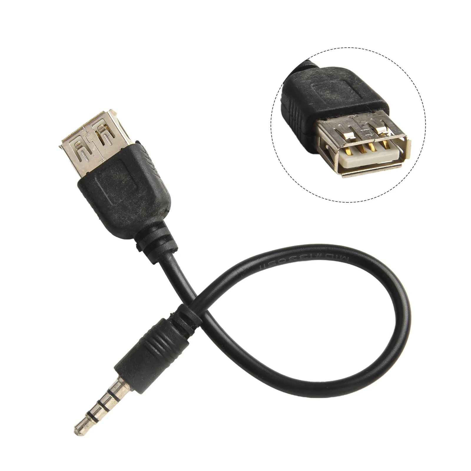 Paket isi pemasangan cepat USB Tipe A Wanita Mm pria kebanyakan mobil Monitor kecerahan kabel adaptor sebenarnya