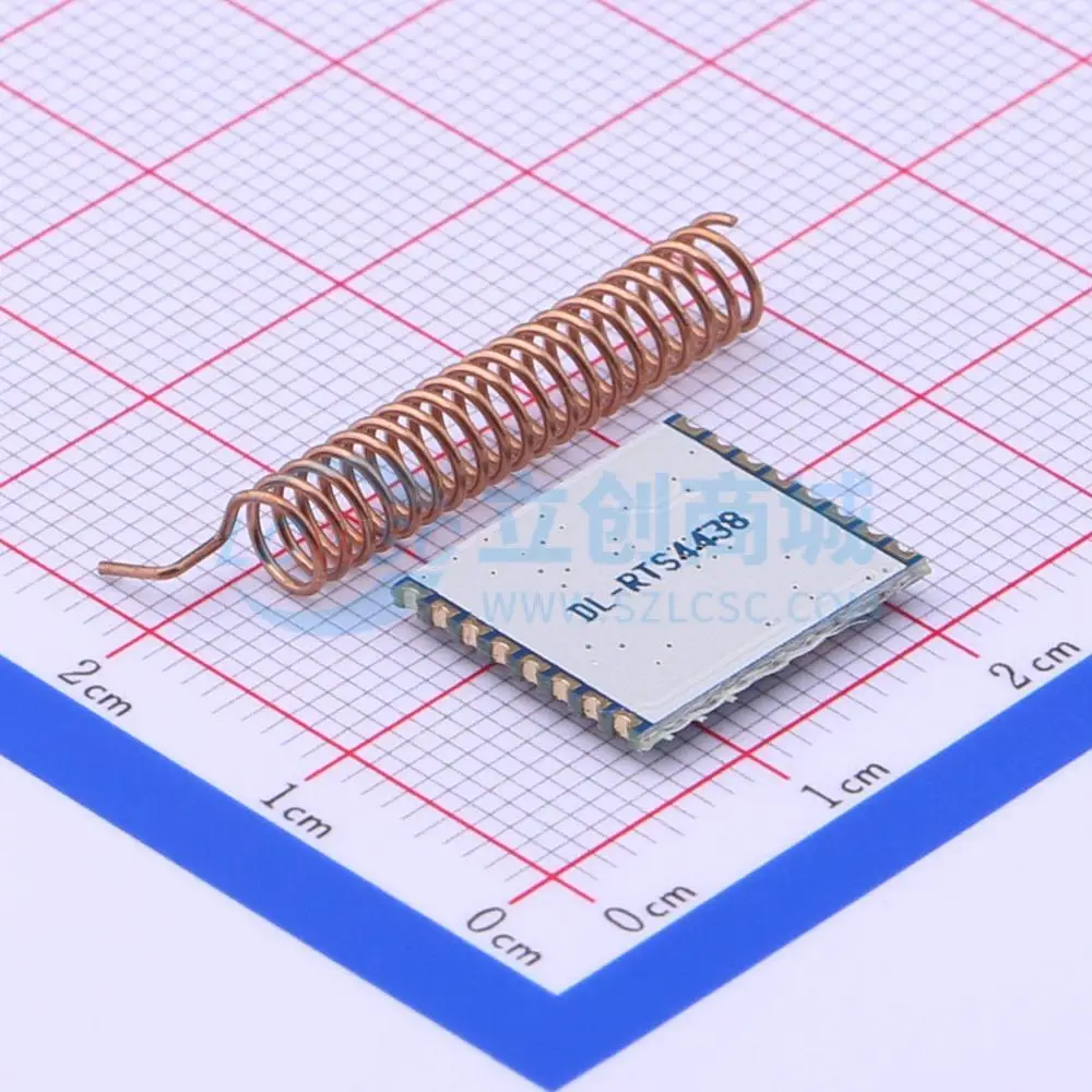 4pcs DL-RTS4438A-433M 433MHz GFSK 20dBm RF Wireless Communication Module for Smart Home System