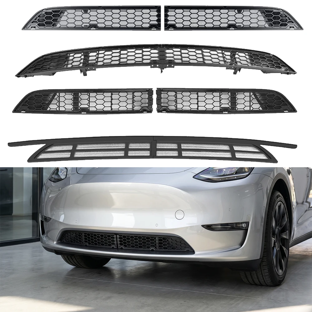 For Tesla Model Y 2021-2024 Model 3 Highland Car Lower Bumper Anti Insect-proof Net Air Conditioning Inlet Net  Auto Accessories