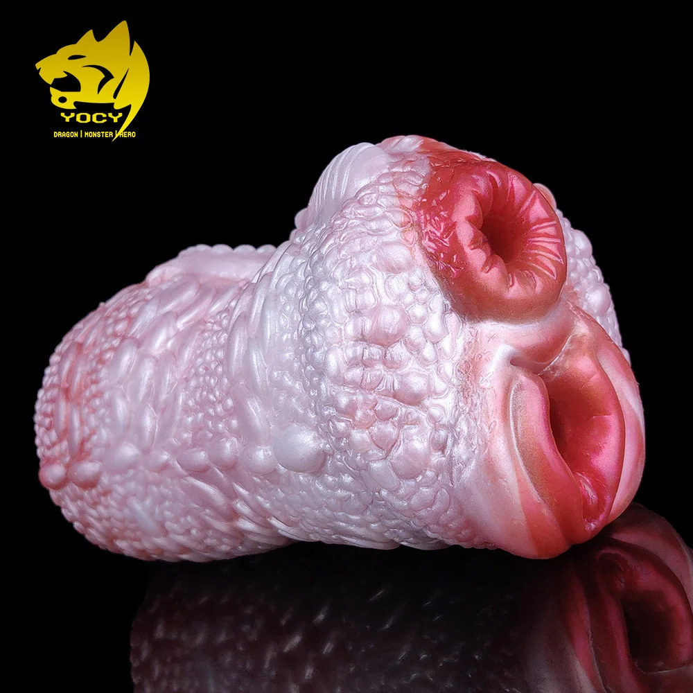 YOCY Fantasy Realistic Dragon Masturbator Toy For Men Animal Dual Channel Pussy Cock Stimulator Sex Toy Big Pussy