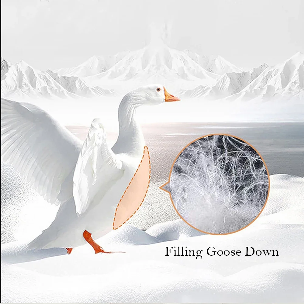 Sondeson Luxury 100% White Goose Down Filler 3D Bread Duvet Quilt Comforter Winter All Season Blankets 100% Cotton Shell 1PCS