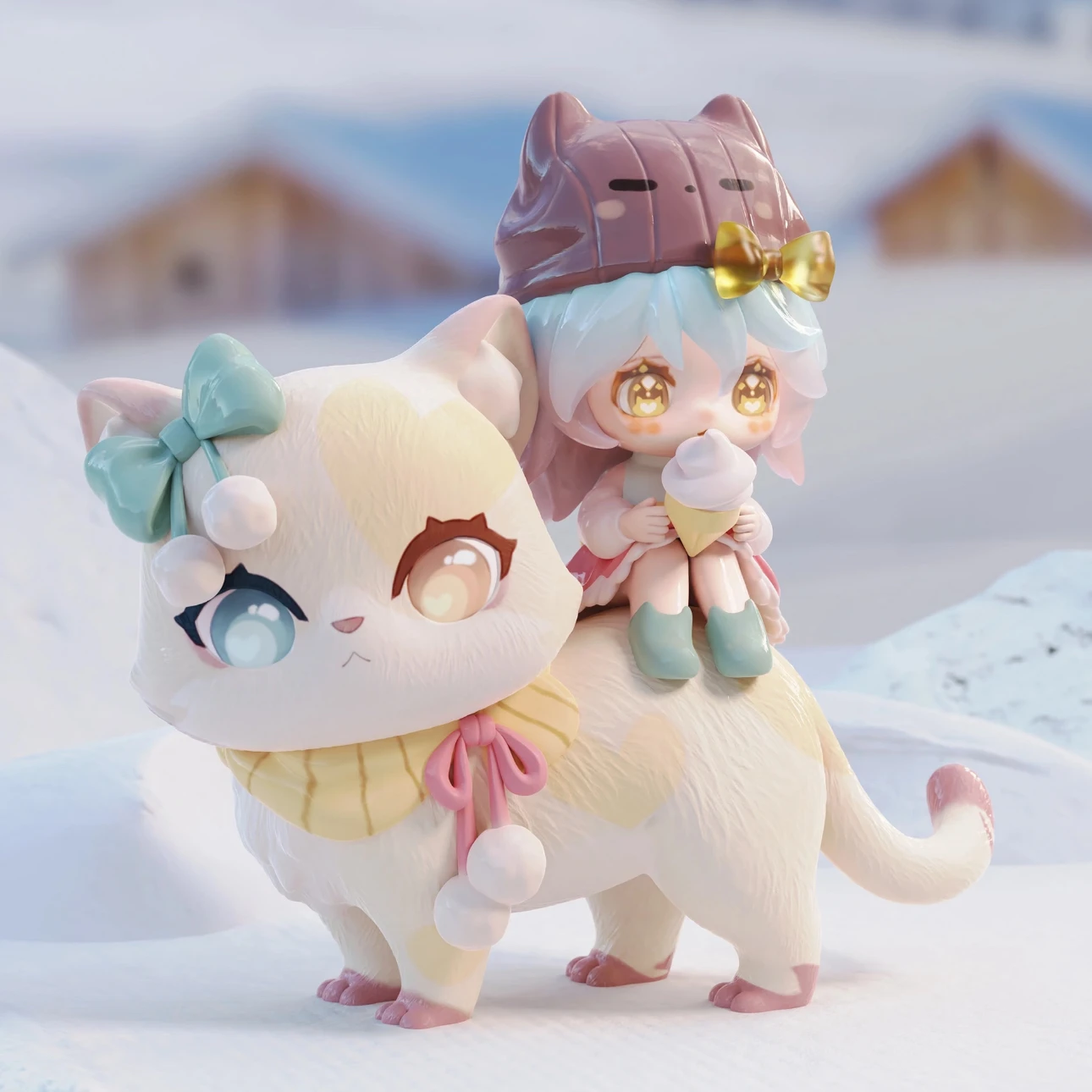 تمثال قطة لطيف هدية عيد ميلاد للفتيات بيري كات نياناي سلسلة رفيق القط الصغير صندوق أعمى ألعاب عصرية قابلة للجمع