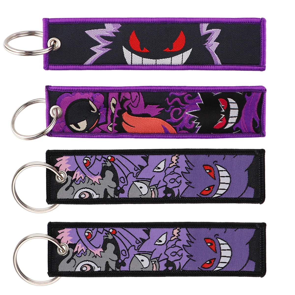 Gengar Cute Key Tag Anime Keychain for Car Motorcycles Keys Holder Keyring Women Men Fashion Jewelry Accessories Gifts 1PCS