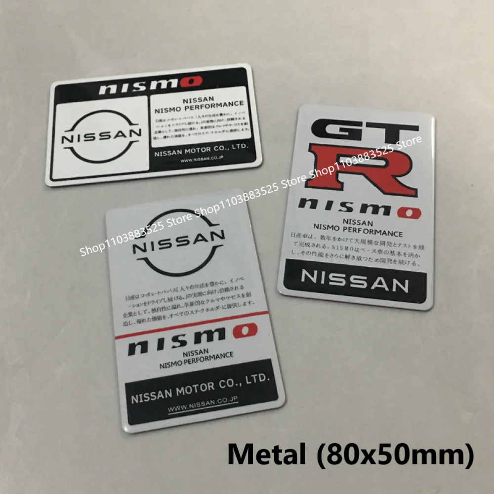 

Metal Badge sticker for Nissan GTR Altima Nismo Sentra Sylphy Almera Xterra Tiida Qashqai Patrol Juke Versa Rogue Leaf Armada
