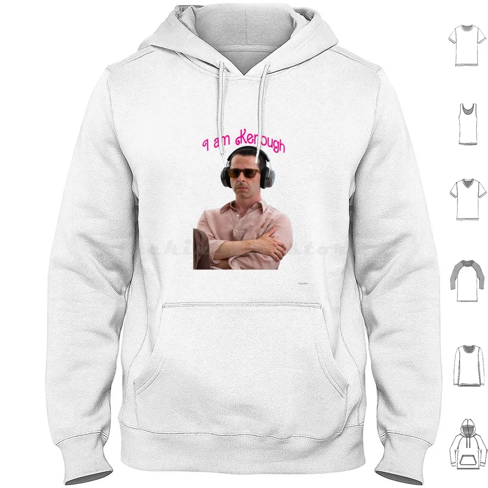 Sudadera con Capucha I Am Kenough-Kendall Roy, Algodón, Manga Larga, Kendall Roy Succession, Roy Ken, Ryan Gosling, Jeremy Strong, Películas, TV