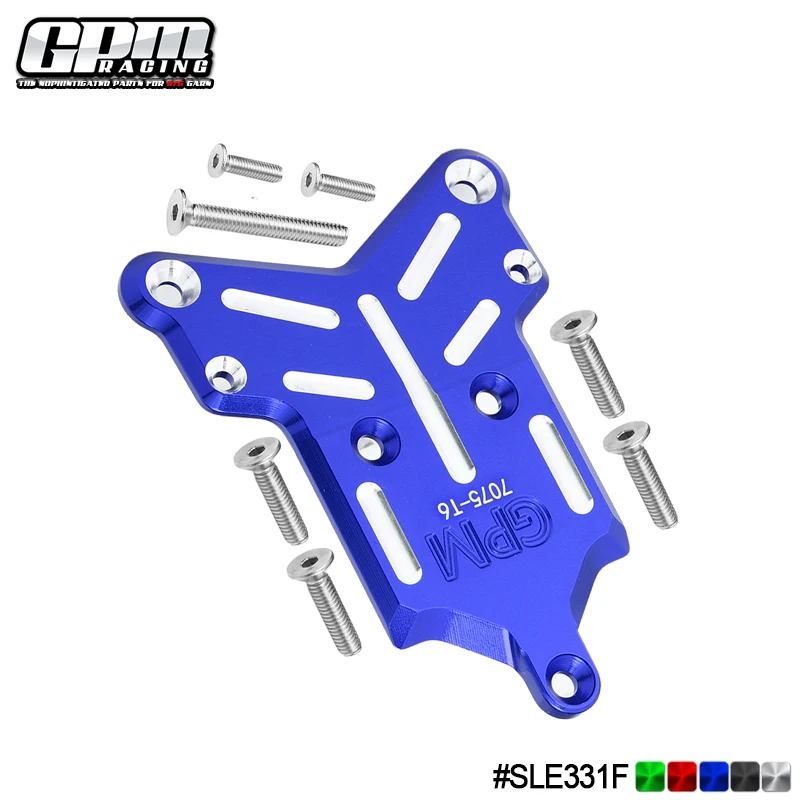 GPM Alloy 7075 Front Chassis Protection Plate For TRAXXAS 1/8 Sledge  Monster Truck-95076-4