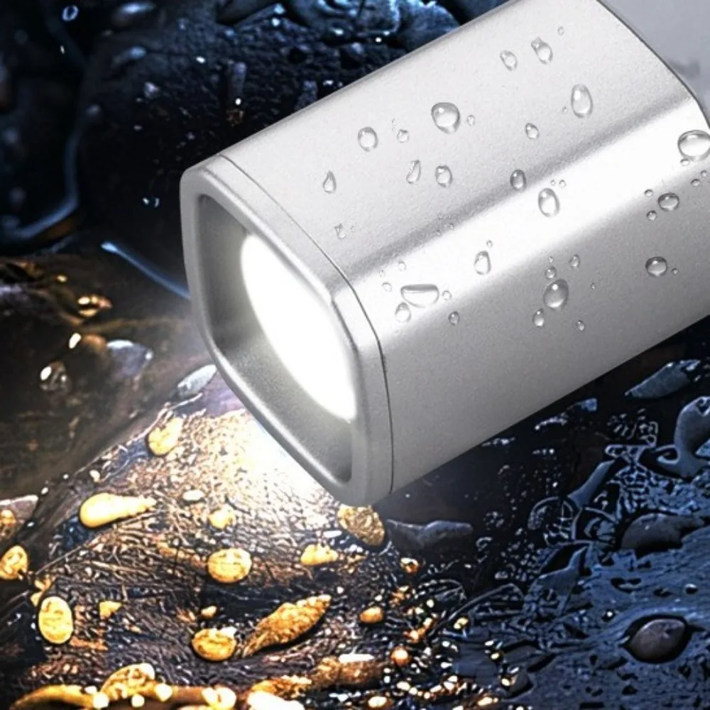 Strong Lighting Portable Flashlight Hanging Design Telescopic Focus Mini Flashlight Rechargeable Waterproof COB Side Lamp