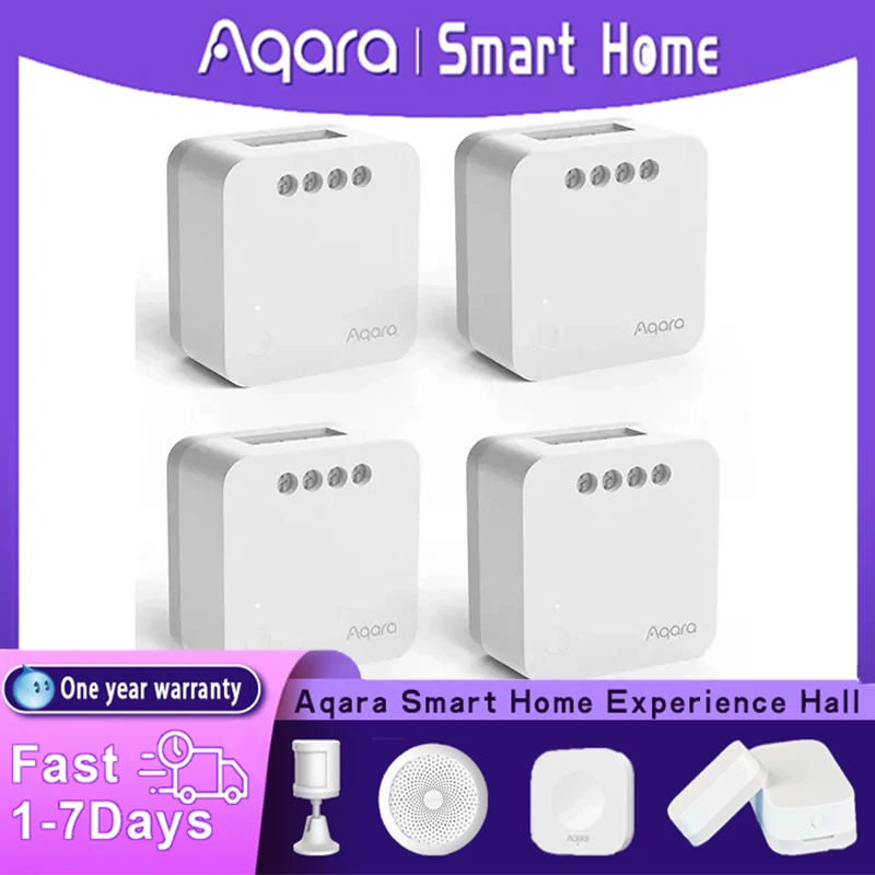 Aqara Single Channel Control Module T1 Zigbee 3.0 Wireless Relay Controller 1 Channel No Neutral Remote Work with Apple Homekit