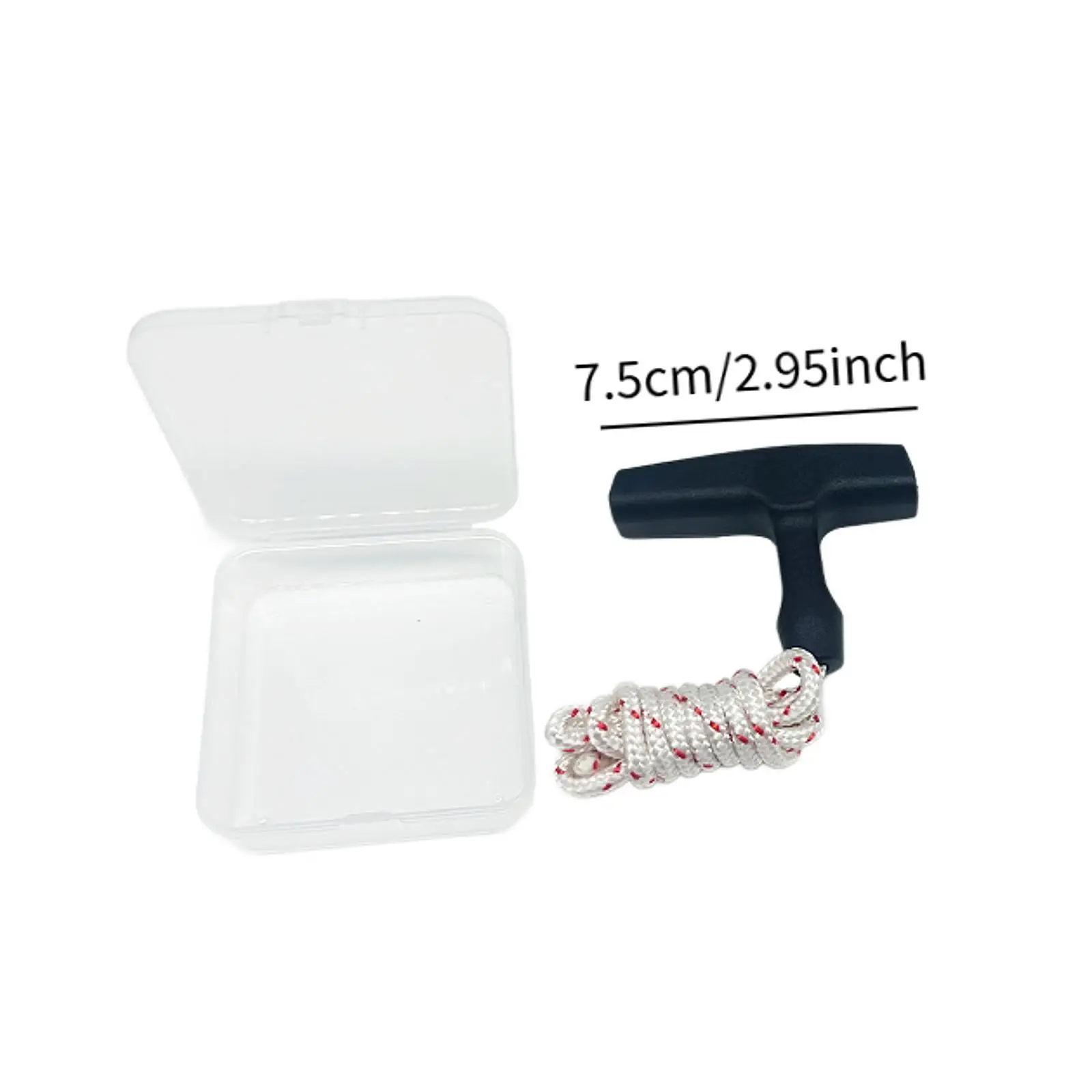 Starter Handle with Cord Recoil Starter Rope Backyard Courtyard Outdoor Braided Rope Pull Cord Rope for Yard Outside Trimmer