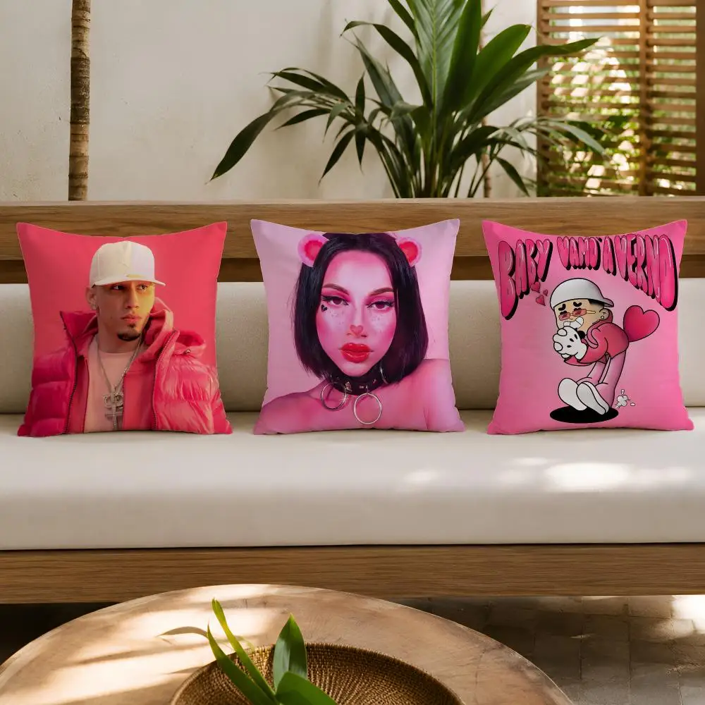 singer O-Omar Courtz Album Cushion Cover Double-Sided Plush Sofa Cushion Covers Organic Breathable Invisible Zipper