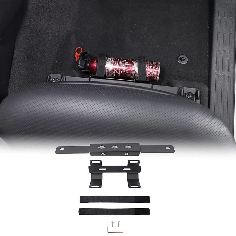 

Carbon Steel Black For Toyota Land Cruiser Prado 250 LC250 2024-2025 Car Passenger Seat Fire Extinguisher Bracket Accessories