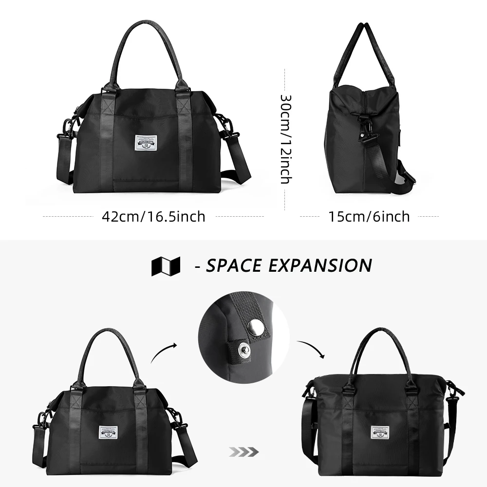 Bag Travel Baggage Large-capacity Waterproof Shoulder Handbags Men Women's Travel Duffel Bag Tote Weekend Oxford Fashion Handbag