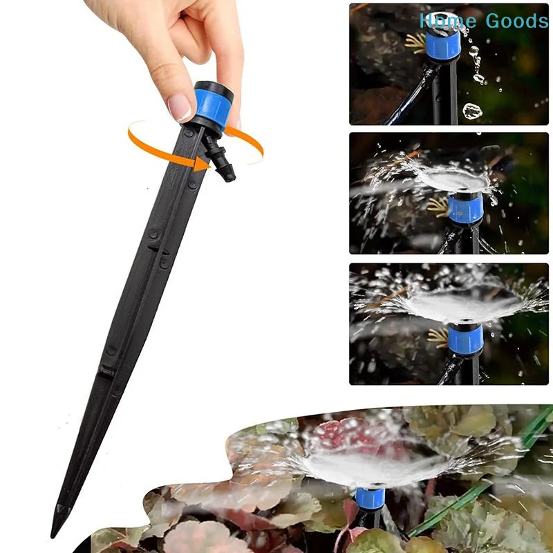 10Pcs/20Pcs Adjustable 360Degree Kits 18cm Drip Emitters Perfect For Tube Water Flow Drip Irrigation System For Watering System