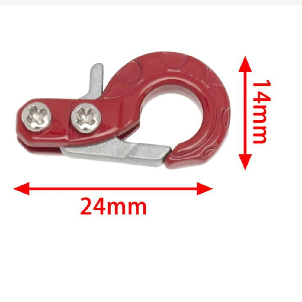 For 1/10 RC Crawler Simulation Tow Trailer Chain & Rescue Hooks,  for SCX10 D90 D110 TF2 TRX4 for Tamiya Off-road RC Car Parts