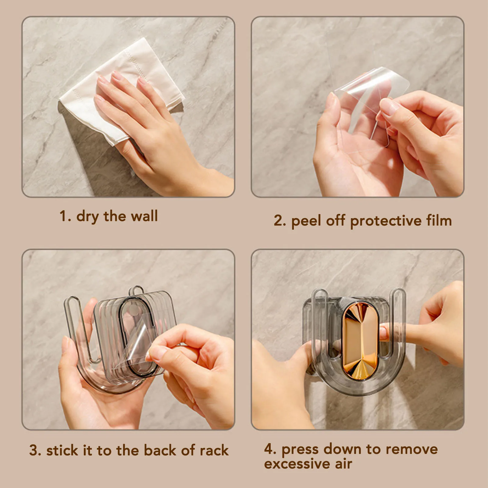 2 قطعة رف النعال الحائط البلاستيك القوي الفضاء إنقاذ النعال مقاوم للماء شماعات للمنزل الحمام صالون النعال شماعات #5