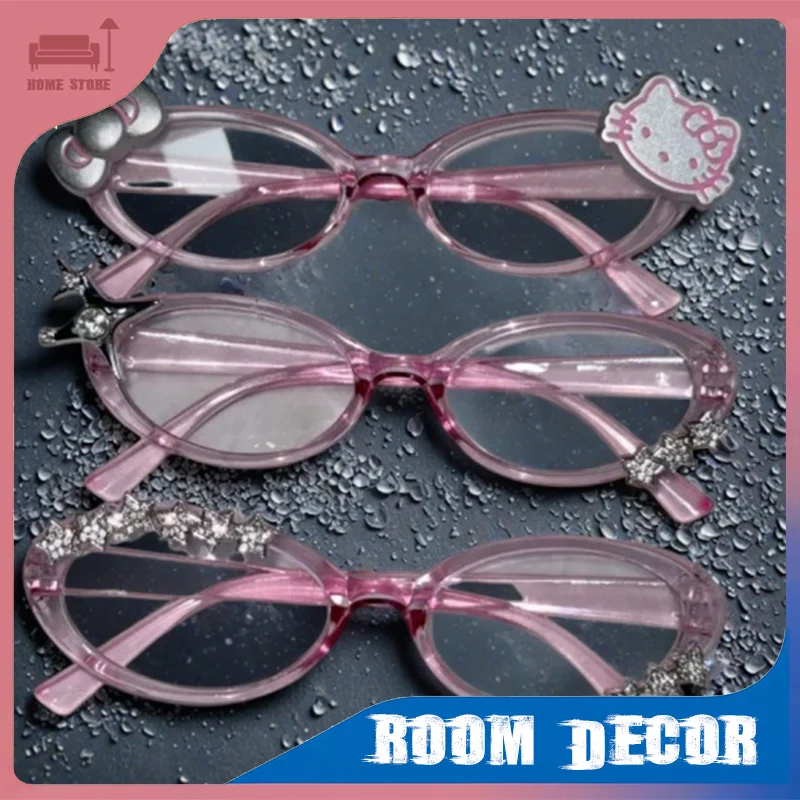 Gafas de Hello Kitty, subcultura de Anime, marcos de estilo Y2k, accesorios de moda perfectos, fotos personalizadas, regalo de cumpleaños