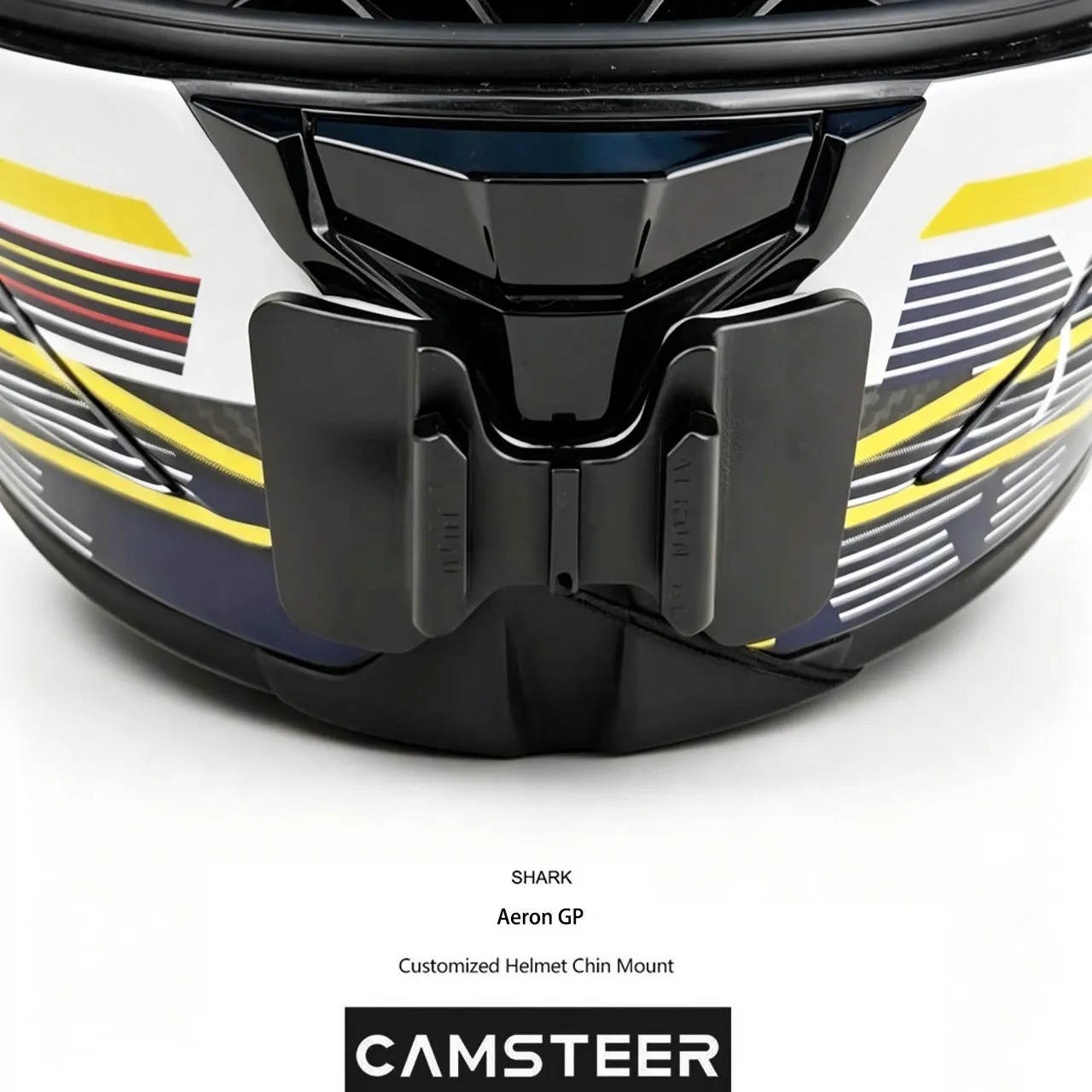 For Shark Aeron GP Custom Aluminlum Helmet Chin Mount fits GoPro Hero13 12 11 Insta360 X6 X5 X4 Ace Pro2 DJI Action 4 5 6 Camera
