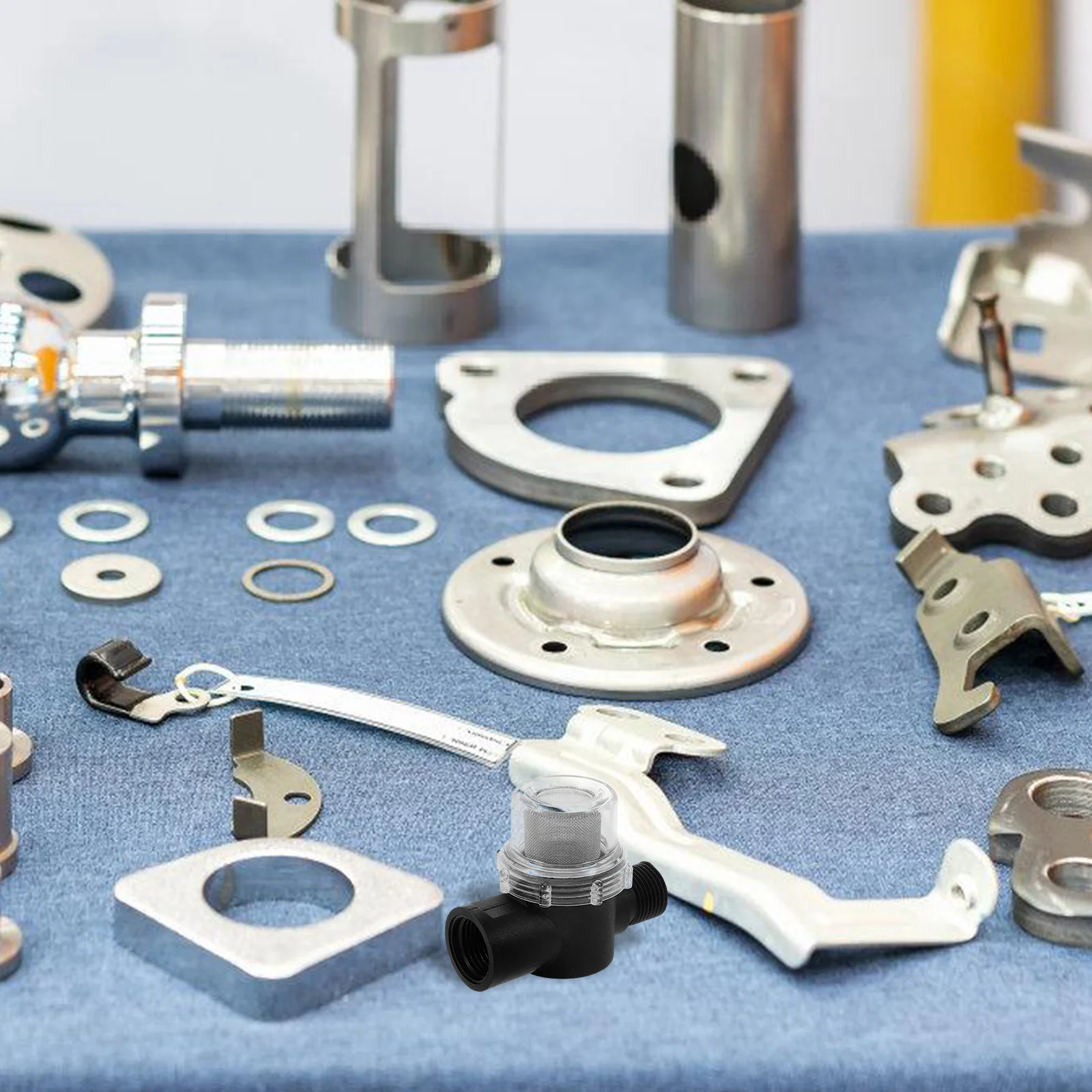 فلتر مضخة مياه 50 مصفاة شبكية RV استبدال فلتر مضمن لمصفاة مضخة المياه لمقطورة التخييم #5