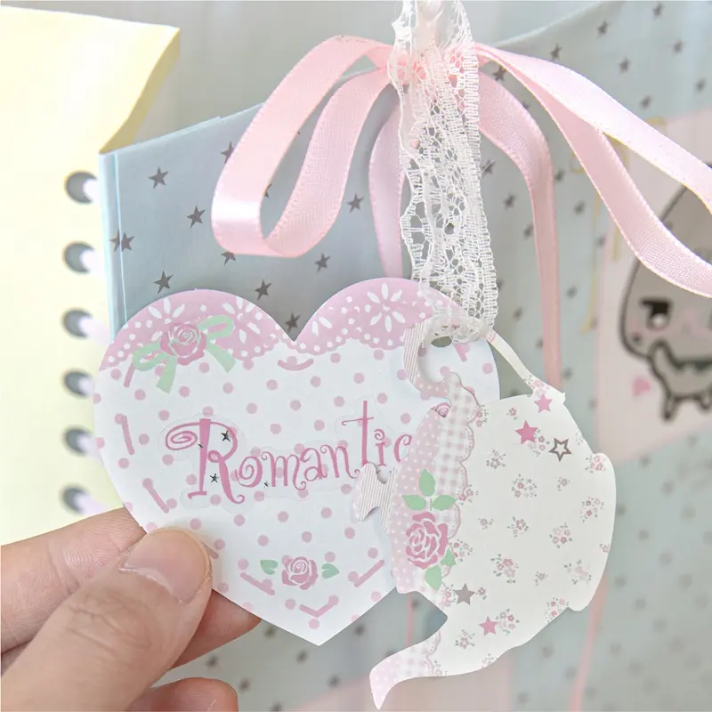20Pcs/lot Retro Rose Coffee House Stickers Material Pack Writable Decorative Sticker Journal Scrapbook DIY Photo Frame Collage - 3