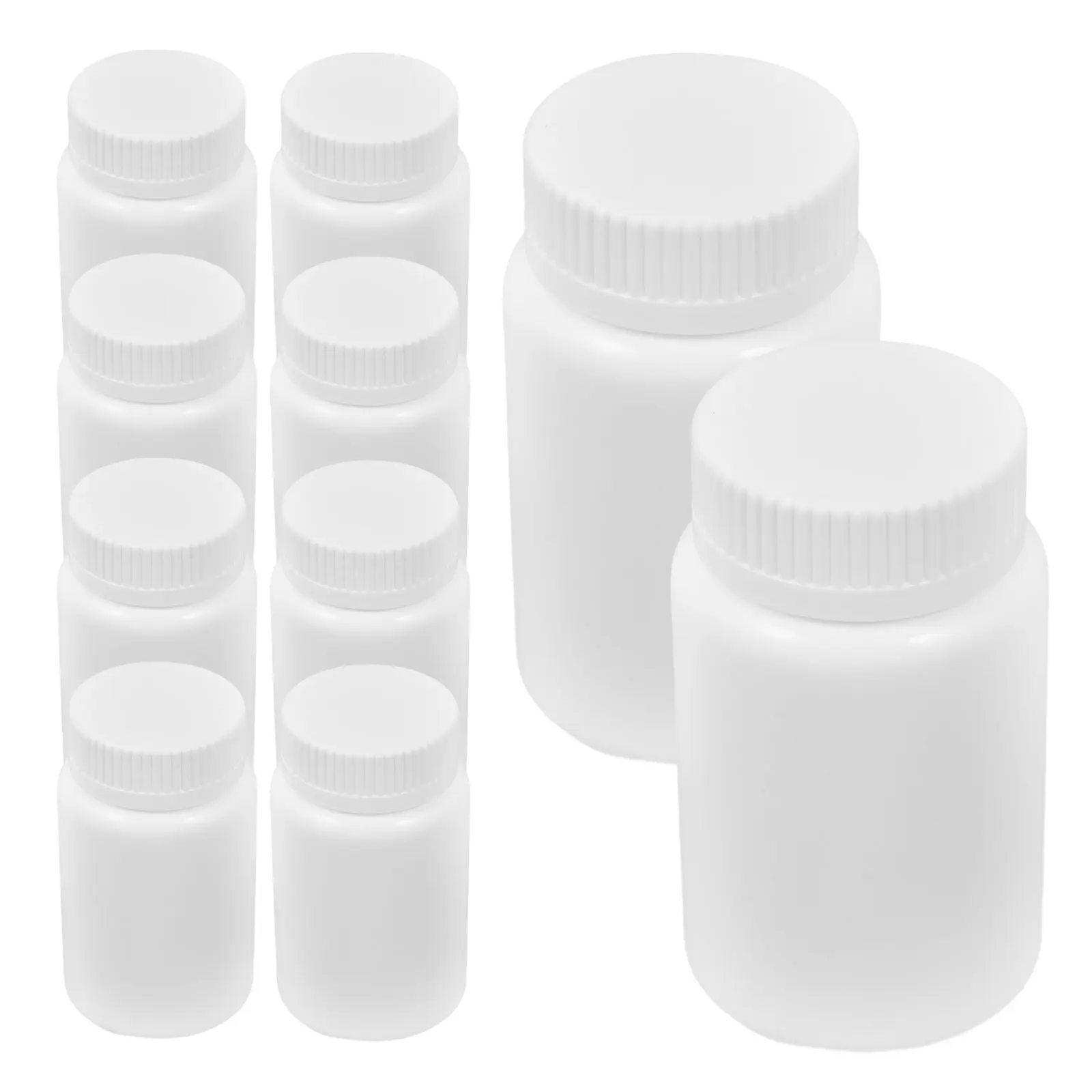 20Pcs 100Ml White Hdpe Empty Pill Bottles with Screw Cap Aluminum Foil Liner for Medicine Supplements Fish Oil Travel Home