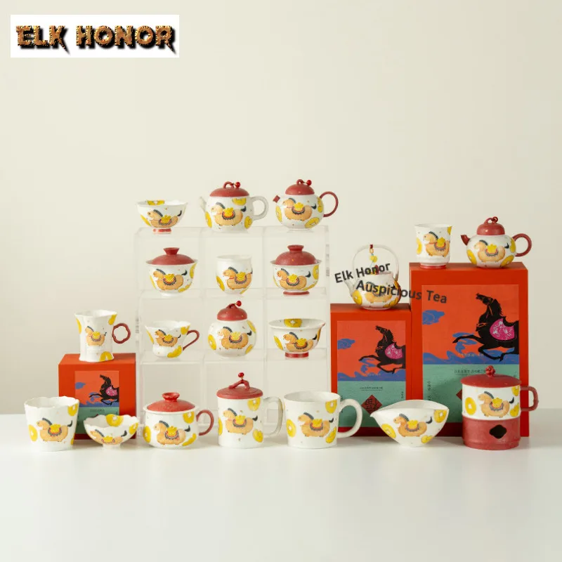 120ml Hand-painted "get Rich Soon" Gaiwan Zen Tea Tureen Tea Bowl With Lid Kit Tea Making Cover Bowl Cha Supplies Decoration