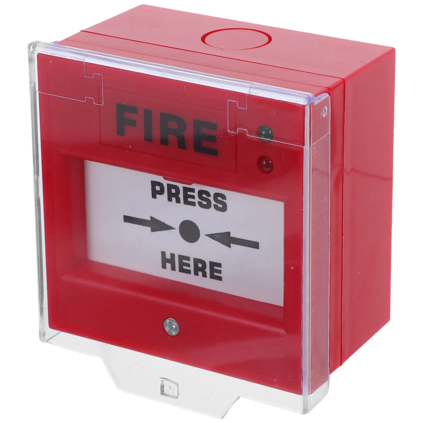 Emergency Stop Switch Manual Fire Alarm Button with Light Sound Alarm Indicator for Fire Burglary Emergency Safety Systems