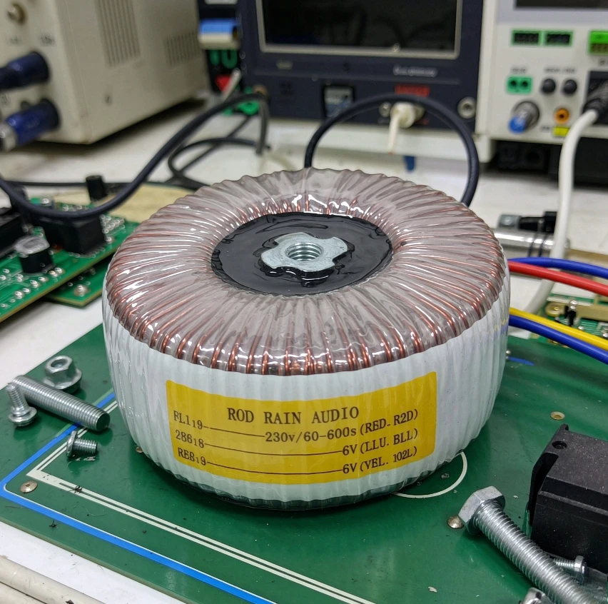Custom Toroidal Transformer 120W, Dual 18V & 15V/22V Outputs with A-Core Copper Windings,Potting Compound for High-End Audio DIY