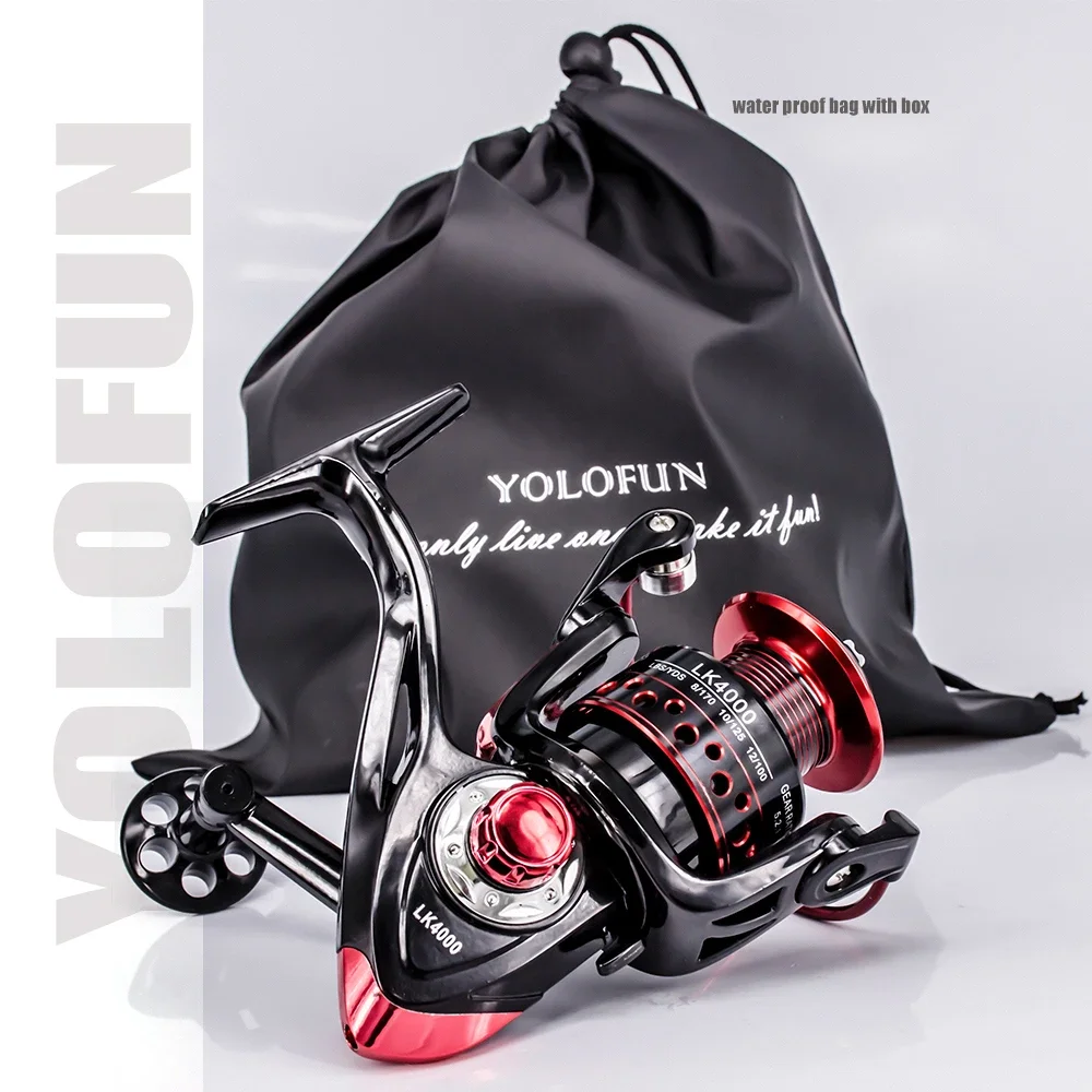 Spinning Fishing Reel for Carp Fishing, Outdoor Sport, Bass, Pike Fish, Camping Spining Reel, 5.2:1