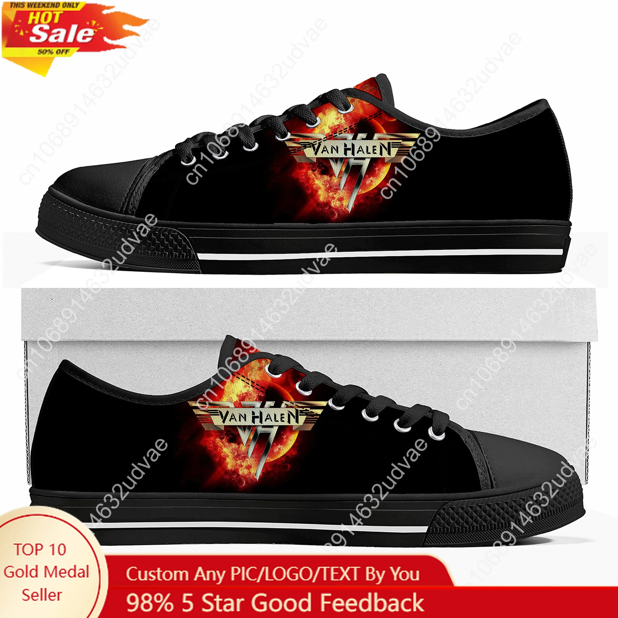 

Van Evh 5150 Stripes Halen Low Top Shoes Man Woman Teenager Canvas Casual Sneaker Sneakers Couple Footwear Custom Shoe Unisex