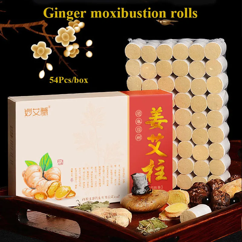 Gember Alsem Moxibustion Rolls Body Beauty Pijnbestrijding Gezondheidszorg Moxa Kegel Verwarming Acupunture Therapie Meridiaan Warme Massage