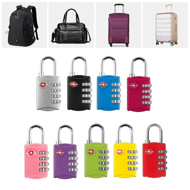 28GD TSA Approved Luggage Locks Suitcase Locks 4 Digit Combination Padlocks for Gym