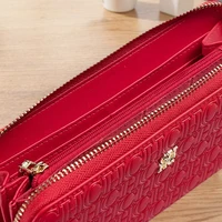 CH Women's Solid Colour Long Wallet Niche Design Fashion Simple Large Capacity Bag Luxury Temperament Vintage Classic Wallet - Image 6
