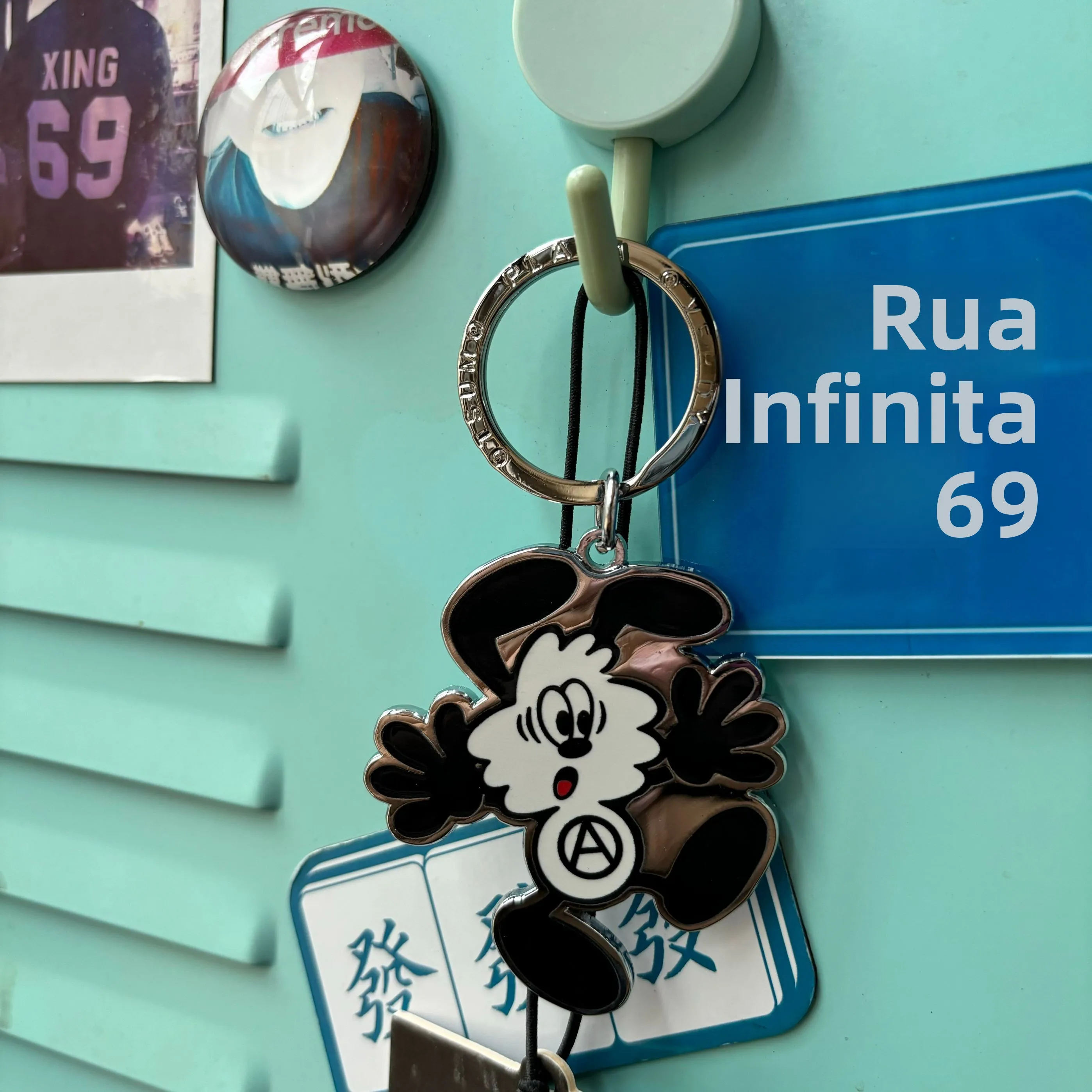 Chaveiro Pingente OTSUMO PLAZA KEYCHARM da Moda, Edição Limitada Humanmade Visty Verdy, Acessório de Moda para Bolsa, Primave...