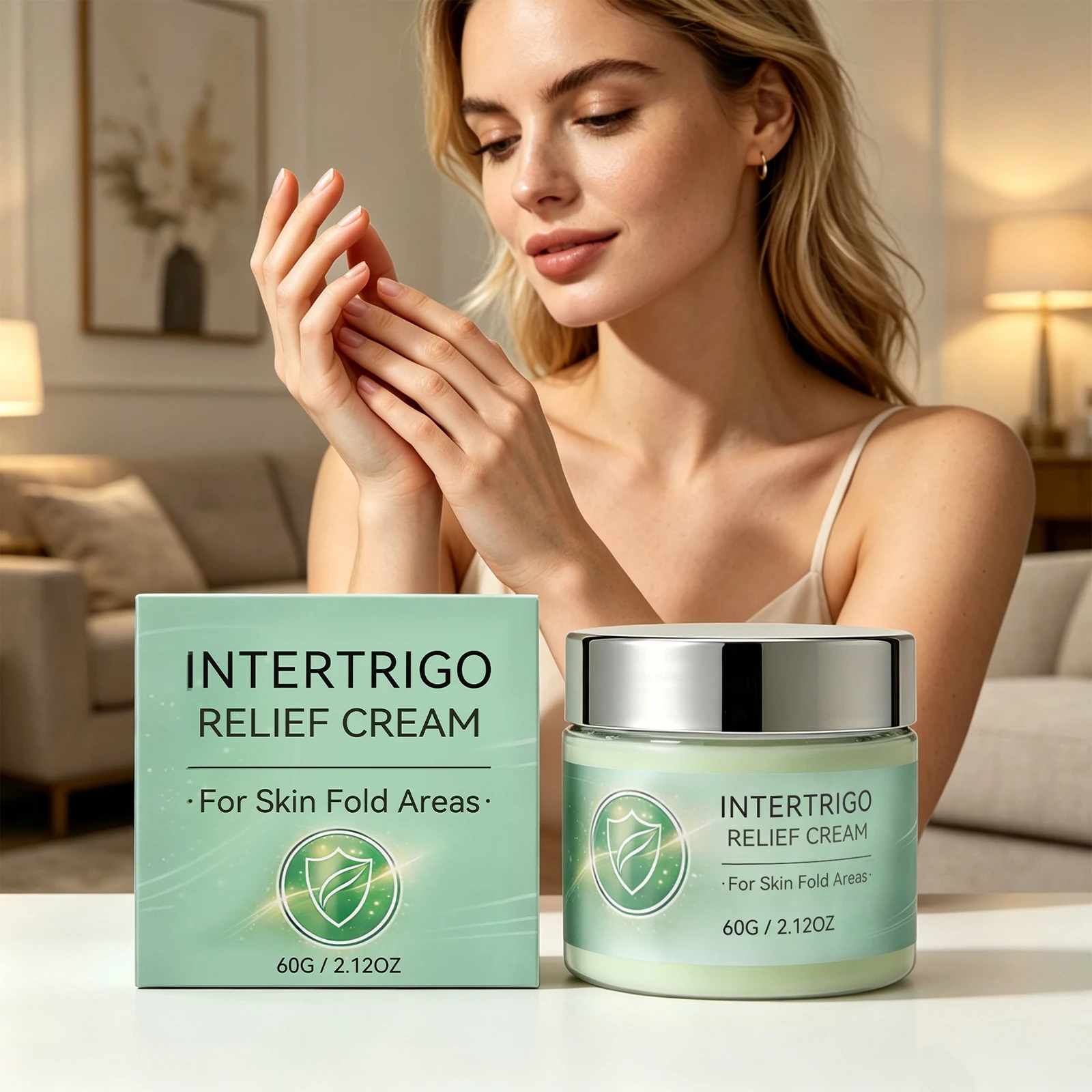 Intertrigo Cream For Skin Fold Care Prevent Skin Chafing Long Lasting Moisturizing & Soothing Daily Skin Repair Treatment Cream